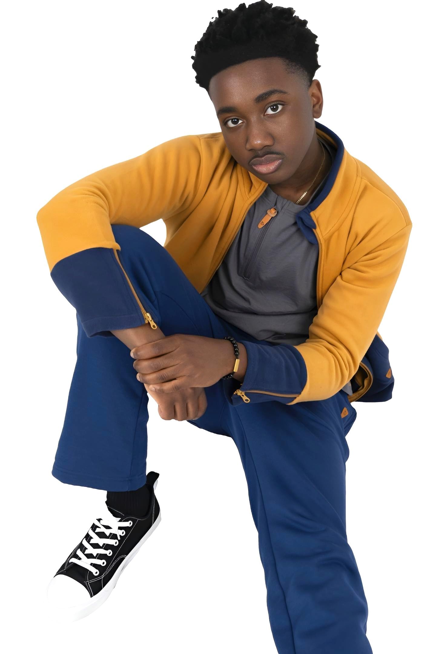 Adaptive Kids' Sweatpants with Elastic Waist & Side Zippers - Easy On/Off Straight Leg Pants for Children with Special Needs - Perfect for Therapy, School & Playtime