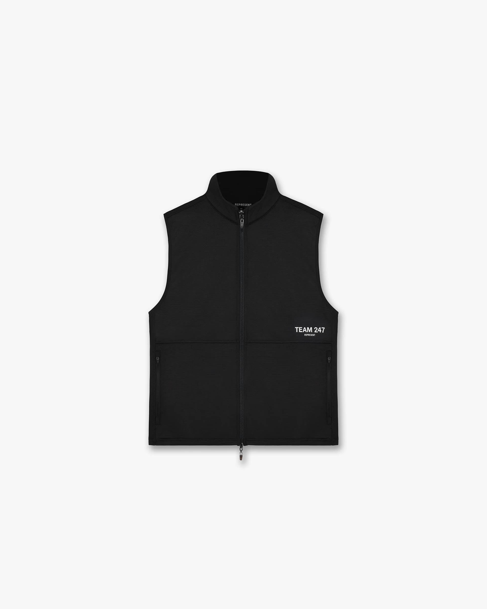 Team 247 Mission Gilet Vest - Black Tactical Vest for Outdoor Activities, Hiking & Airsoft | Lightweight & Durable Men's Gear