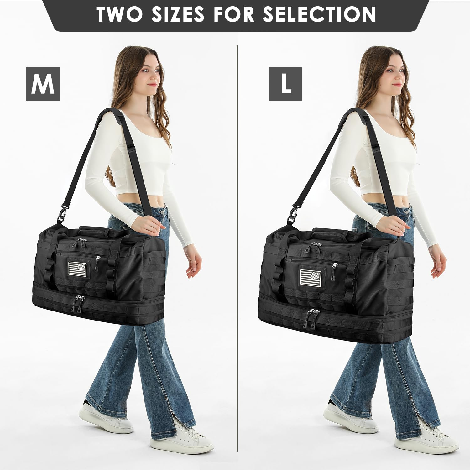 ETRONIK Water-Resistant Travel Duffle Bag for Men & Women - Gym, Workout, Medical & Overnight Trips - Carry-On Weekender with Toiletry Compartment, Shoe Pocket & Wet Storage - Perfect for Business Travel, Sports & Outdoor Adventures