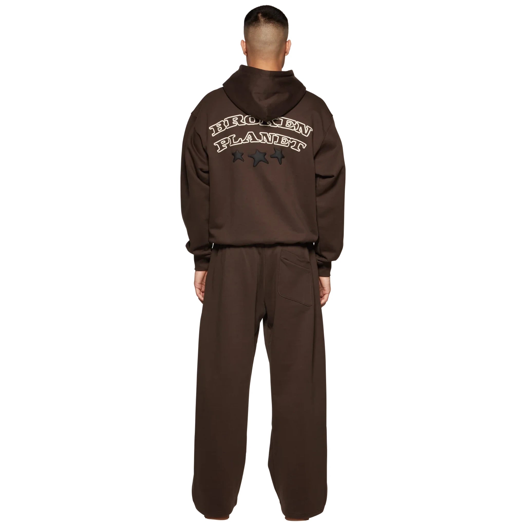 Broken Planet Out Of Service Mocha Brown Hoodie - Men's & Women's Streetwear Pullover Sweatshirt | Cozy Winter Fashion for Urban Lifestyle & Casual Outings
