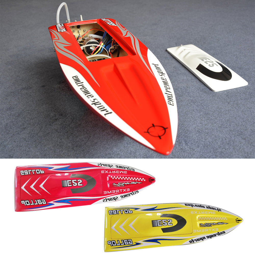 E25 Painted Fiberglass Electric Racing RC Boat - High Speed 65-70km/h, DIY PNP with Motor, Servo & ESC (Battery Not Included) - Perfect for Lakes, Ponds & Competitive RC Racing
