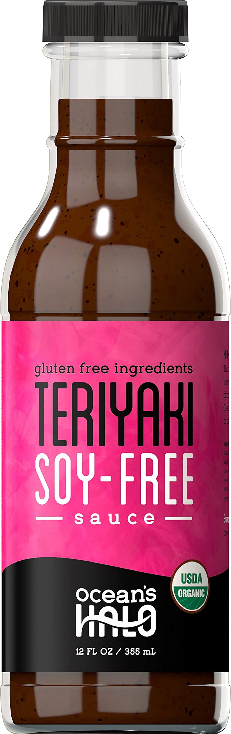 Ocean's Halo Organic Teriyaki Sauce - Soy-Free, Gluten-Free, Vegan (8oz) - Perfect for Stir Fry, Marinades & Asian-Inspired Dishes