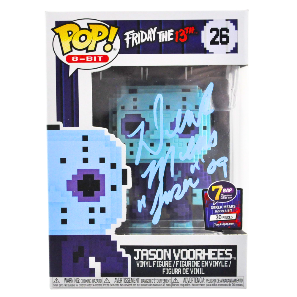 Derek Mears Signed Jason Voorhees Pop! Vinyl Figure - Friday the 13th 8-Bit Limited Edition 26/30 - Horror Movie Collectible for Fans & Display