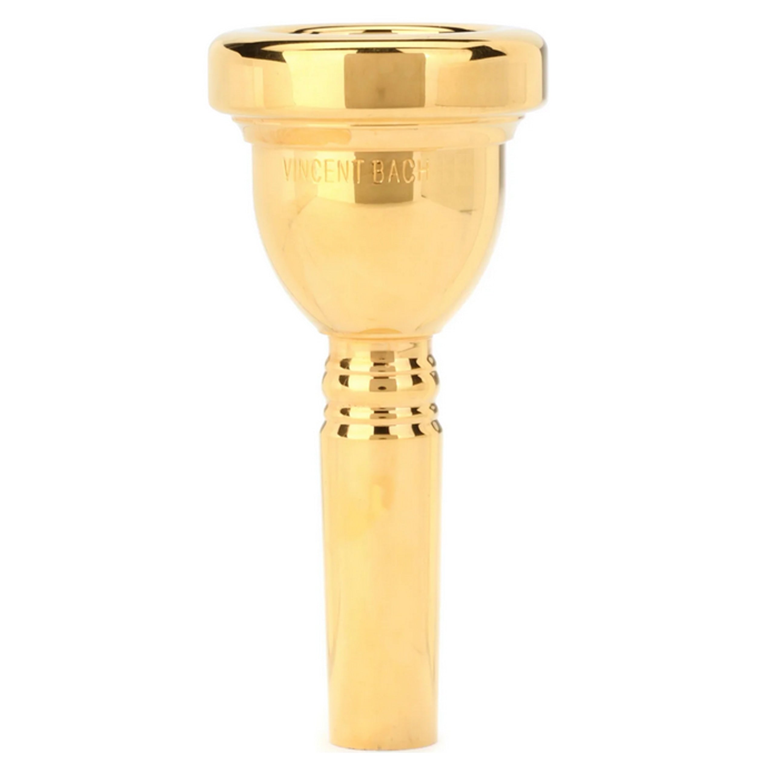 Bach Classic Trombone Large Shank Gold Plated Mouthpiece 5GL - Professional Brass Instrument Accessory for Concert, Jazz & Marching Band Performances