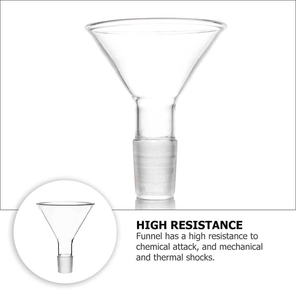 1pc High-Temperature Resistant Glass Triangular Funnel - Lab Equipment for Filtering, Filling & Transferring Liquids - Perfect for Chemistry Experiments, Essential Oils & DIY Projects