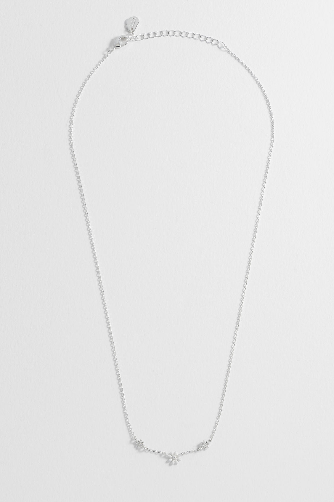 Elegant Triple Flower White Enamel Pendant Necklace for Women - Perfect for Weddings, Parties & Everyday Wear
