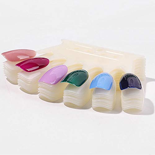 Boxoon 10 Sheets Nail Color Display Card - DIY Nail Art Display Board for Salon & Home Use - Perfect for Nail Polish Swatches, Nail Tech Practice, and Nail Art Showcase