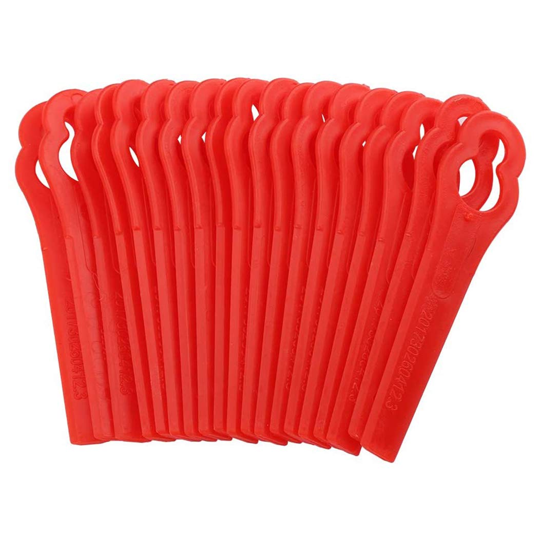80PCS Plastic Cutter Blades Replacement for Florabest LIDL FRT 20 A1 Fat 18 A/B - Compatible with Garden Lawn Mower & Grass Trimmer - Durable Cutting Tool for Yard Maintenance & Landscaping