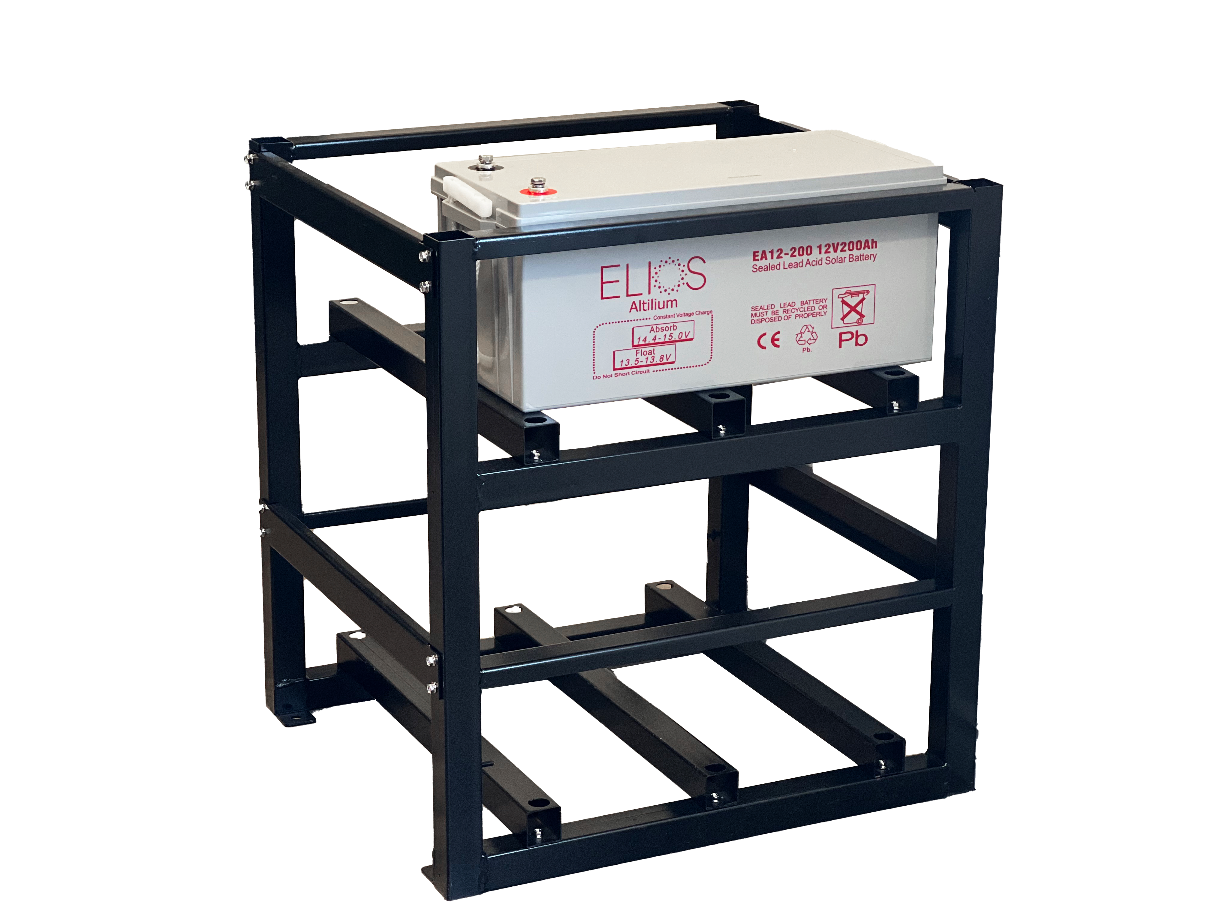 Elios Battery Rack for Elios Altilium 4 X EA12 200 or 8 X FT180 12/FT200 12 - Replacement Battery Storage Solution for Solar Power Systems | Perfect for Home & RV Energy Storage