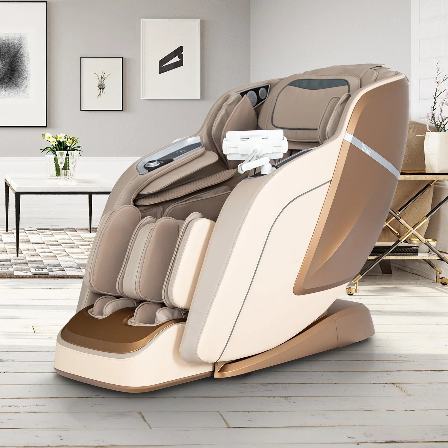 Titan TP Ronin 4D Massage Chair with Zero Gravity Recline - Full Body Shiatsu Massage for Home & Office Relaxation - Perfect for Stress Relief, Back Pain & Muscle Recovery