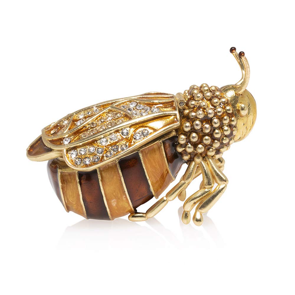 Jay Strongwater Winnie the Pooh Honey Bee Jewelry Box - Elegant Collectible Gift for Disney Fans, Home Decor & Jewelry Storage