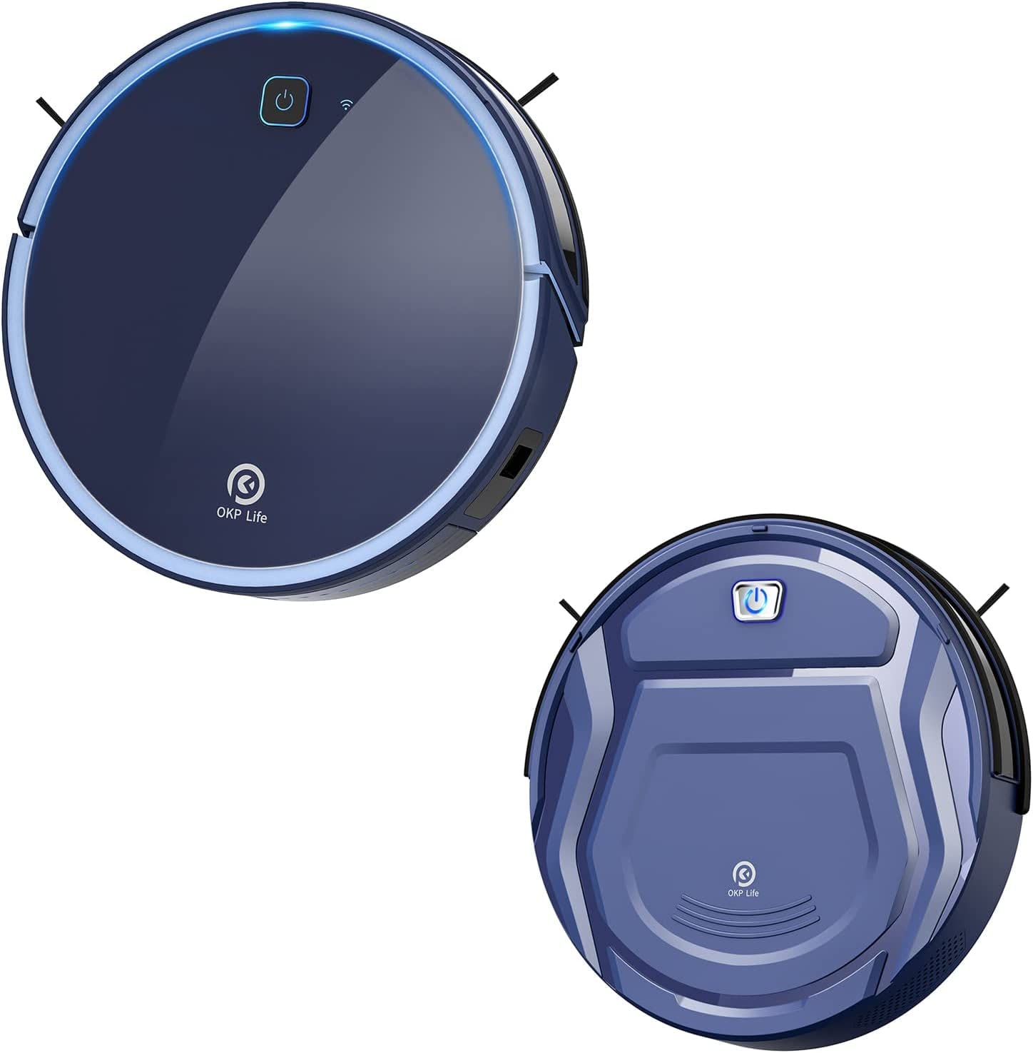 OKP Robot Vacuum Cleaner K7 & K2 Series - Smart WiFi Connected Robotic Vacuum with Strong Suction, Self-Charging, Ideal for Hardwood Floors & Carpets - Perfect for Home, Office, and Pet Owners