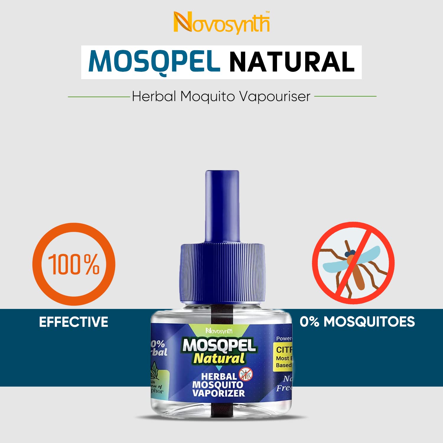 Natural Mosquito Repellent Vaporizer Refill - 3 Pack Eucalyptus & Camphor Essential Oil (45ml Each) | Chemical-Free, Non-Toxic Herbal Formula | Fits Most Electric Mosquito Repellent Machines | Organic Pest Control Solution for Home, Bedroom, Patio & Outdoor Use