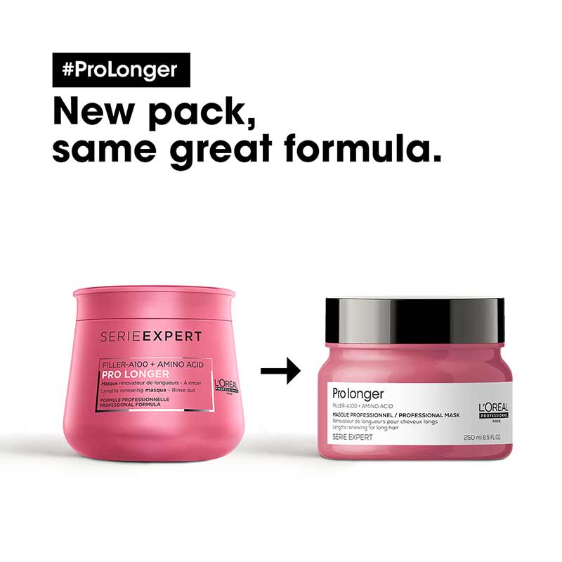 L'Oréal Professionnel Pro Longer Hair Growth Mask - Intense Nourishing Treatment for Damaged Hair - Salon Quality Deep Conditioning for Longer, Stronger Hair - Perfect for Post-Color Care & Weekly Hair Repair