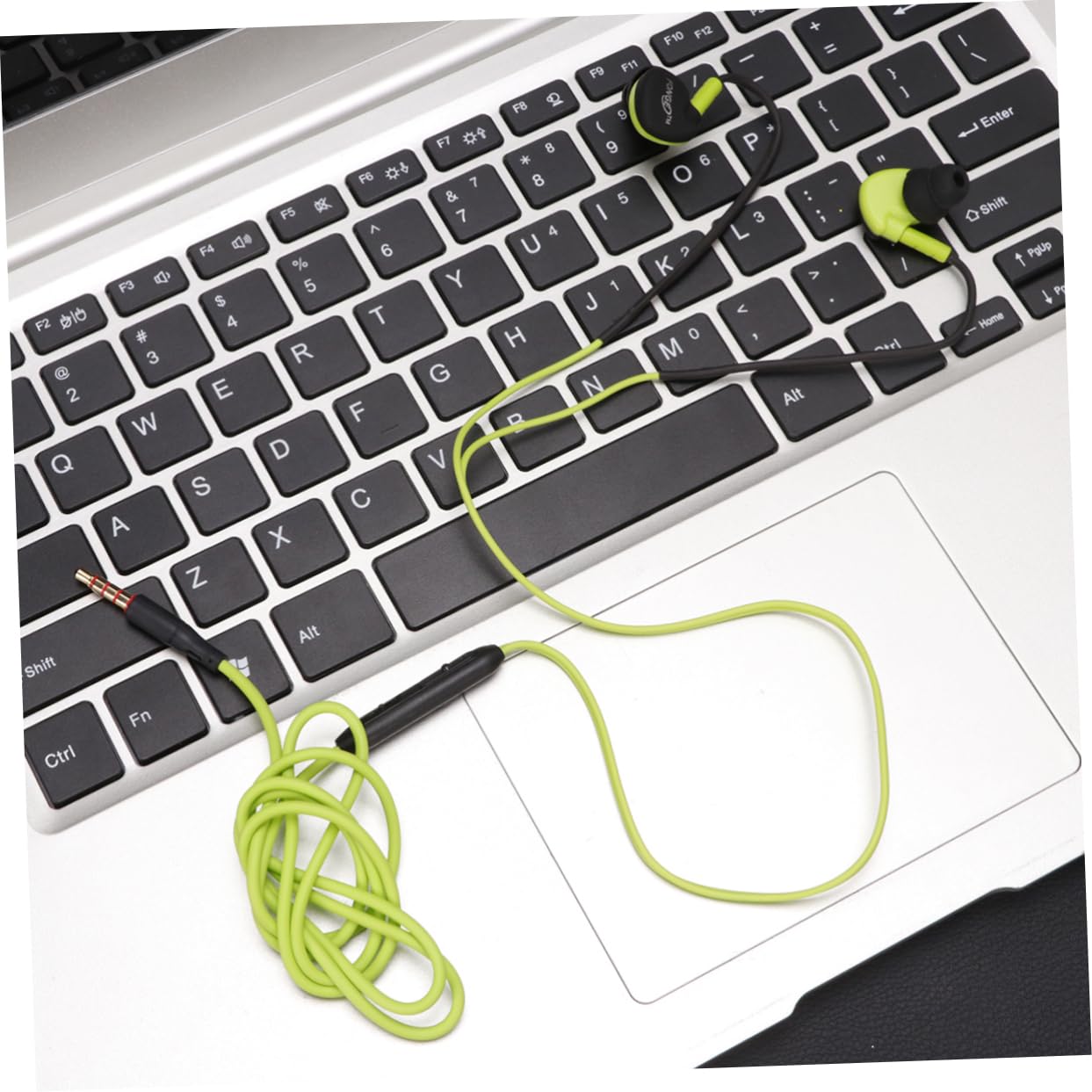 Artibetter Wired Earbuds with Microphone - 3.5mm Bass Sound Headphones, Waterproof In-Ear Headset (Green) - Perfect for Running, Gym Workouts & Daily Commute