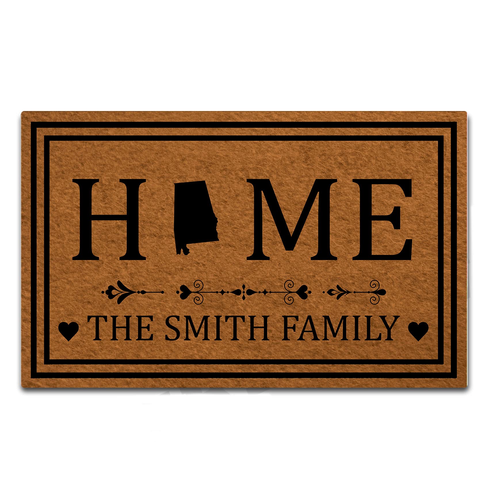 Custom Personalized Doormat with Name - Indoor/Outdoor Welcome Mat for Home & Office - 30