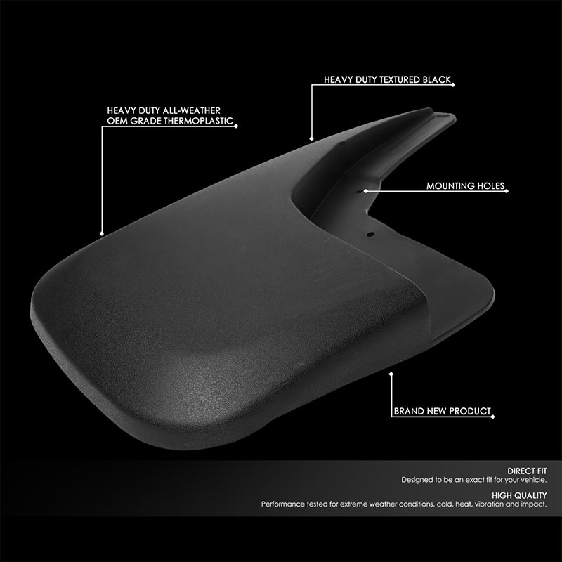 1/8 in. Thick Heavy Duty Mud Flaps for 2014-2018 Chevy Silverado 1500 & 2015-2018 2500/3500HD - Perfect for Off-Roading, Truck Protection & Mud Splash Prevention