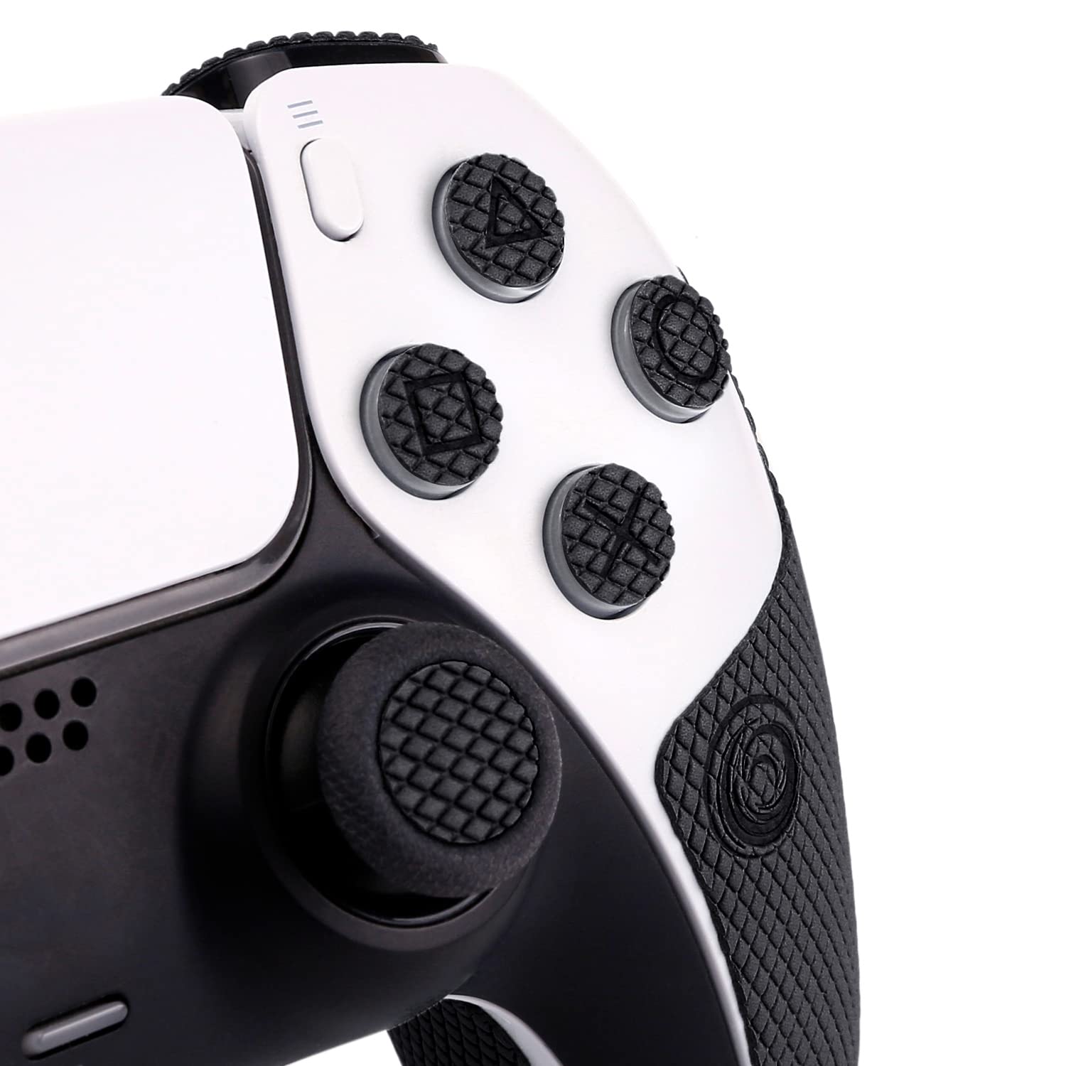 Premium Anti-Slip PS5 Controller Grips for DualSense - Sweat-Absorbent Textured Skin Kit with Enhanced Handle, Buttons, Triggers & D-Pad (Pro Version Black) - Perfect for Gaming, Esports & Long Play Sessions