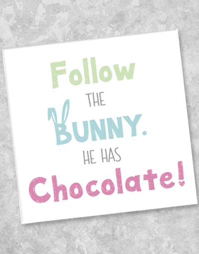 Follow The Bunny Beverage Napkins (44 Count) - Premium Paper Cocktail Napkins for Easter, Parties, and Home Decor
