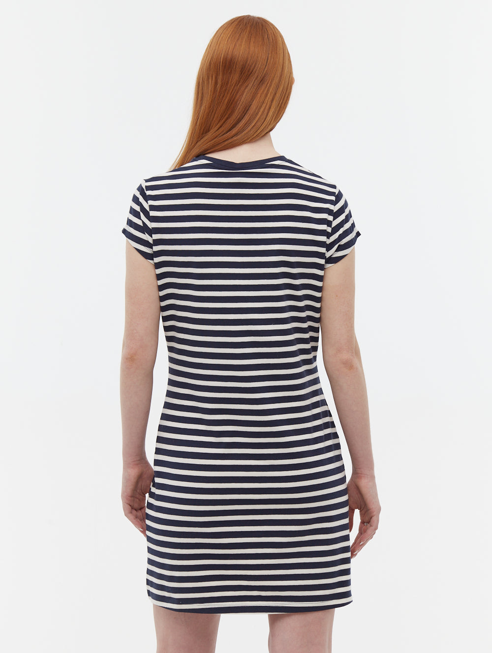 Mabelle Women's Striped T-Shirt Midi Dress - Casual Summer Flowy Tunic Dress for Beach, Vacation & Everyday Wear
