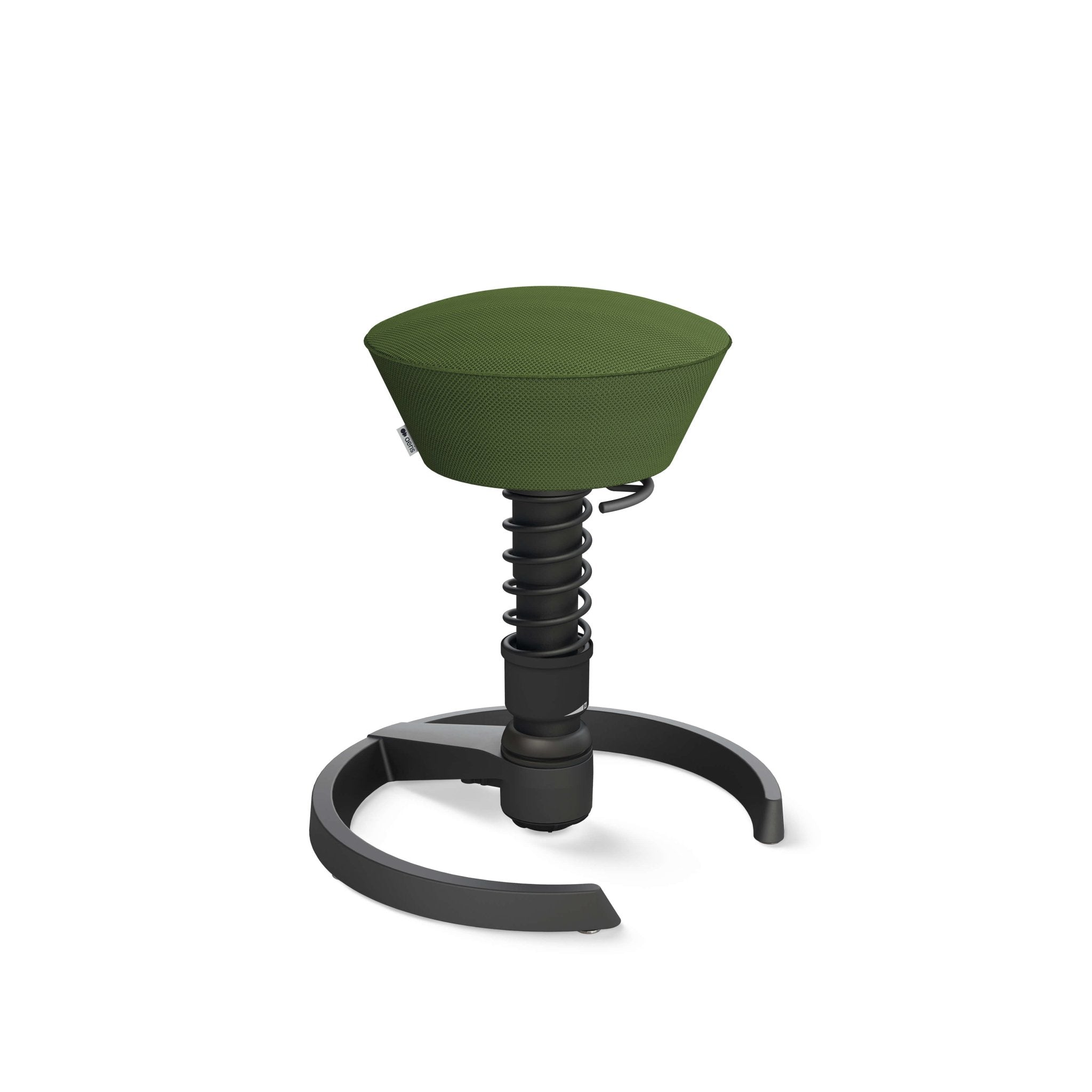 Aeris Swopper Active Sitting Stool - Ergonomic Black Glider Chair for Office & Home - Improve Posture & Core Strength While Working or Gaming