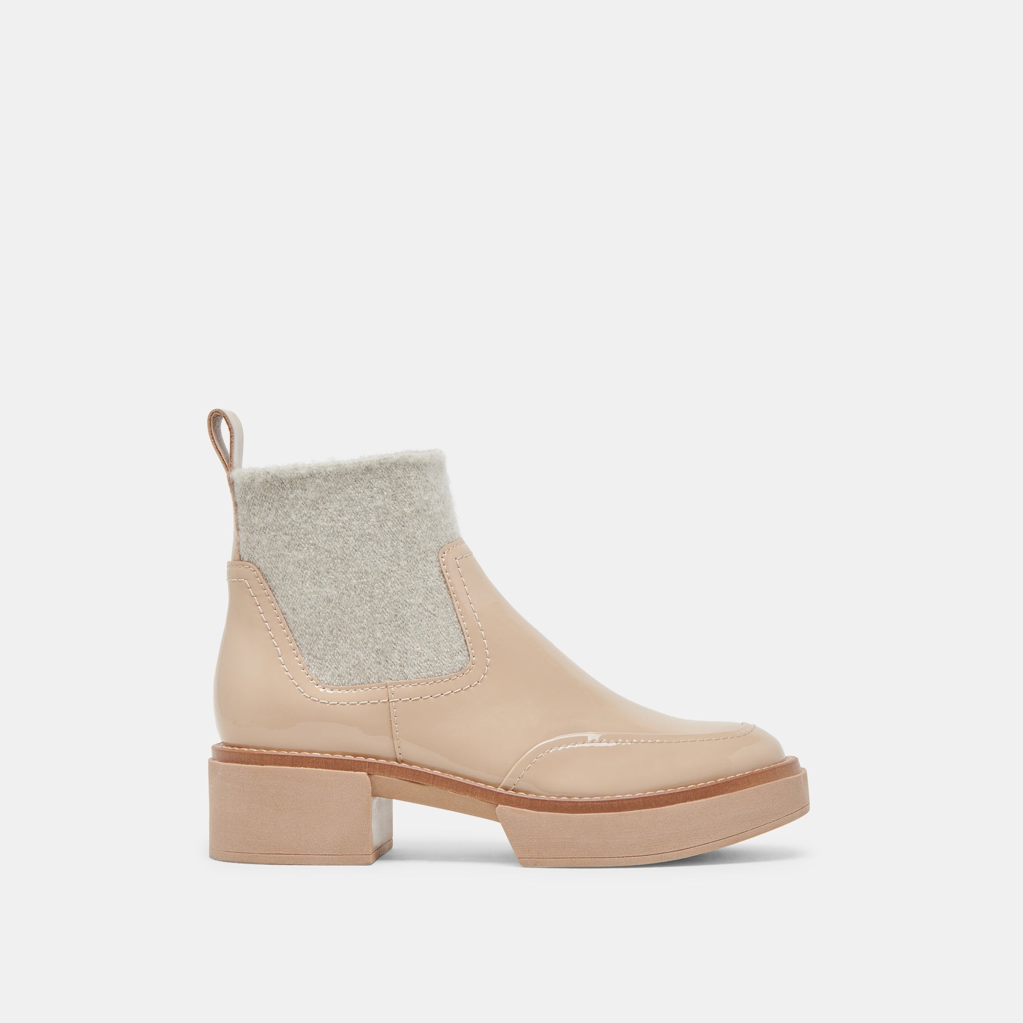 Saline H2O Wide Booties - Dune Crinkle Patent Water Shoes for Beach, Pool & Outdoor Activities