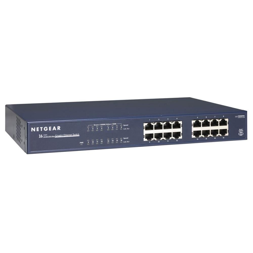 NETGEAR ProSafe JGS516 16-Port Gigabit Ethernet Switch - High-Speed Network Switch for Home & Office | Reliable Connectivity for Gaming, Streaming & Business Networks