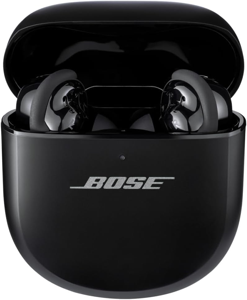 Bose QuietComfort Ultra Wireless Bluetooth Earbuds with Spatial Audio, Active Noise Cancellation & Deep Bass - 6H Playtime (Black) | Perfect for Travel, Workouts & Commuting