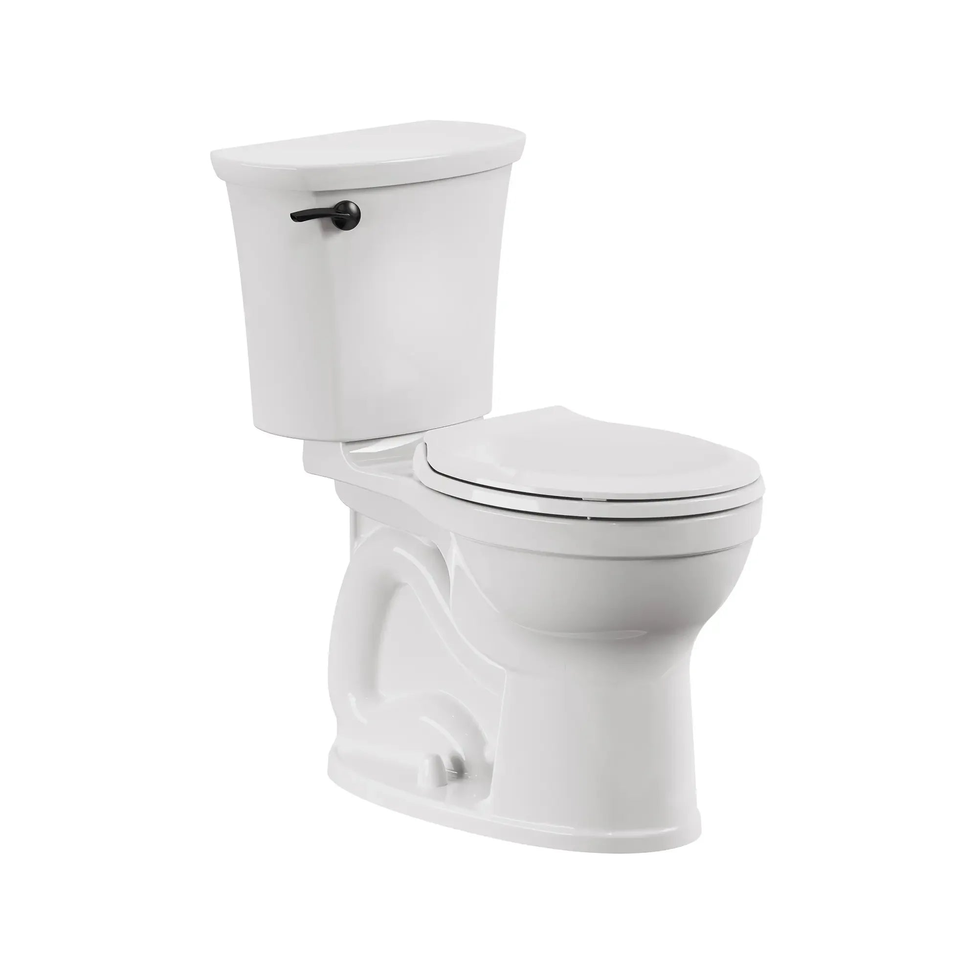 Champion PRO Two-Piece 1.28 GPF Water-Saving Round Front Toilet Bowl - Chair Height Comfort, Easy Installation for Bathroom Remodeling (Toilet Seat Not Included) - Perfect for Small Bathrooms, Apartments & Modern Homes
