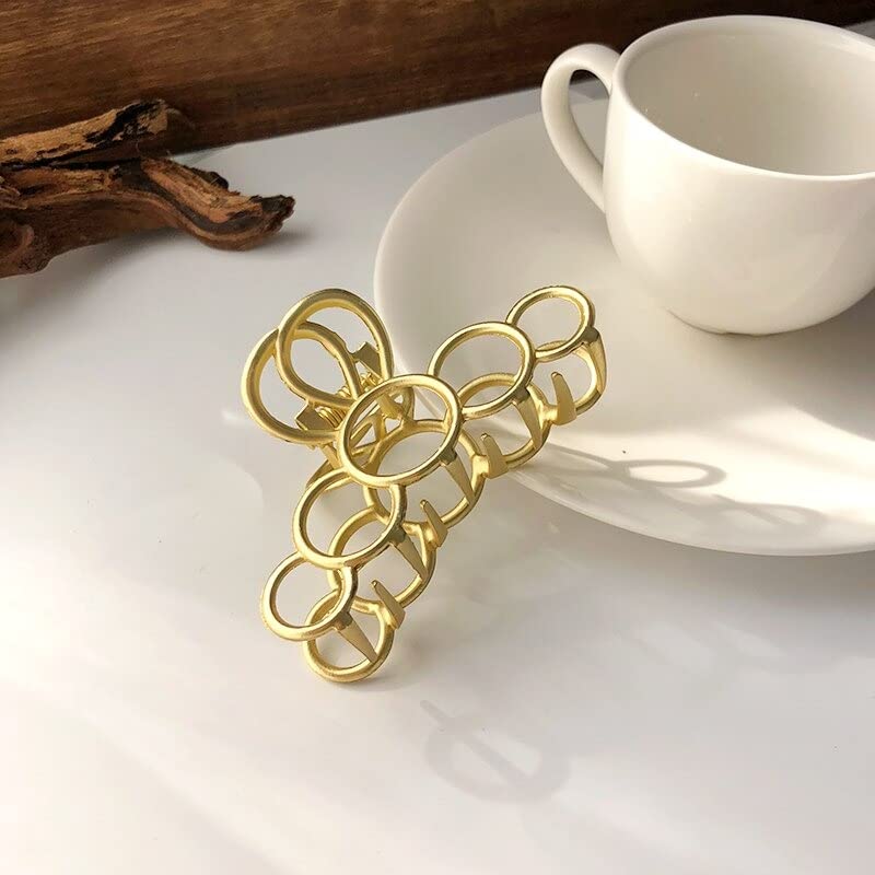 APSAMBR - Large Metal Hair Claw Clips, Oversized Butterfly Geometric Hair Barrettes for Women - Hair Accessories Gift for Everyday, Wedding & Party Styles