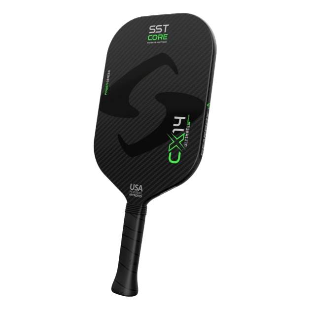**Gearbox CX14E Ultimate Power Pickleball Paddle - Lightweight 8.5 oz, High-Performance Carbon Fiber Face, Comfort Grip (Green) - Perfect for Competitive Play & Recreational Games**