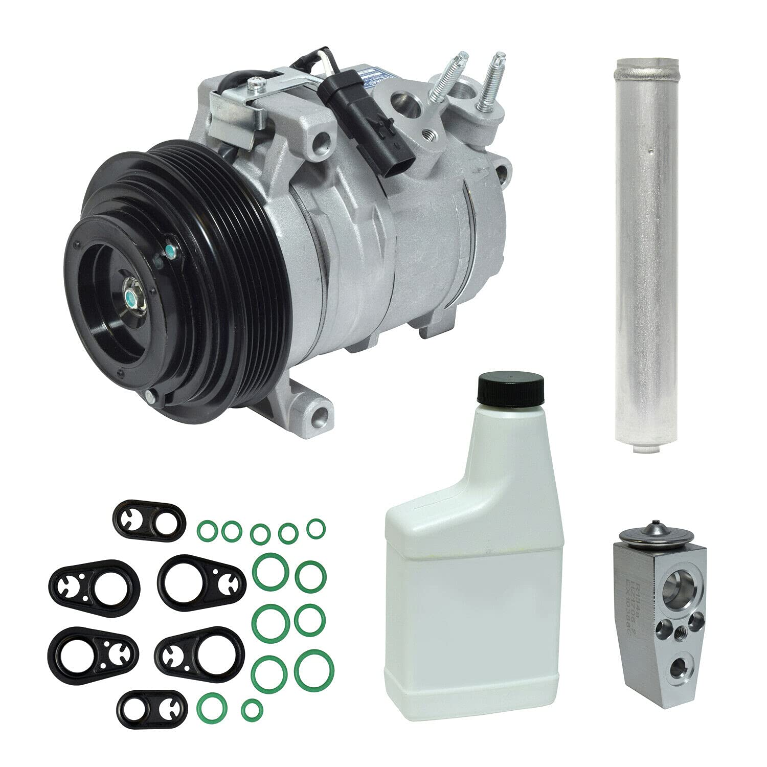 RL028917AC Compatible A/C Compressor & Component Kit for Dodge Challenger - High Performance Cooling System Replacement for Hot Weather & Long Drives