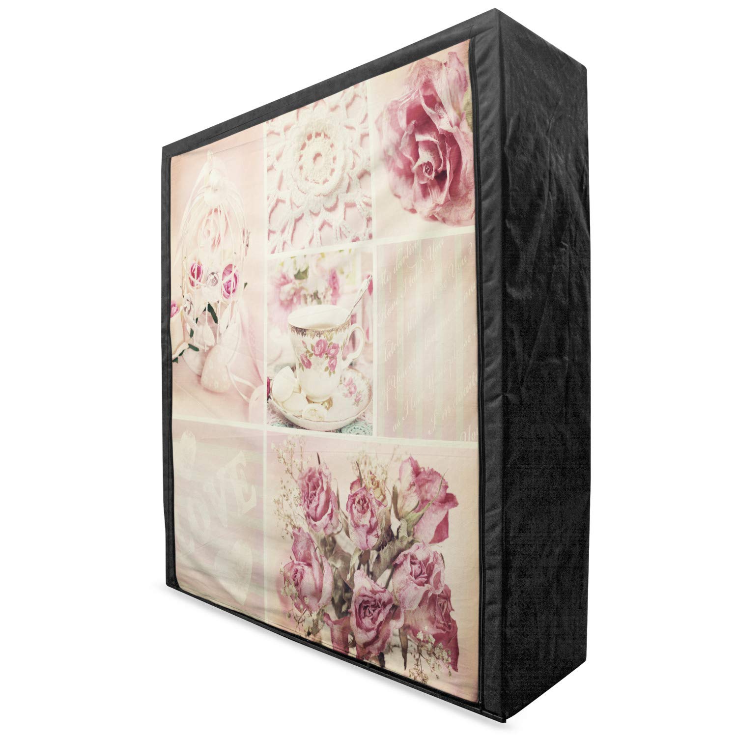 Ambesonne Vintage Floral Portable Fabric Wardrobe - 59