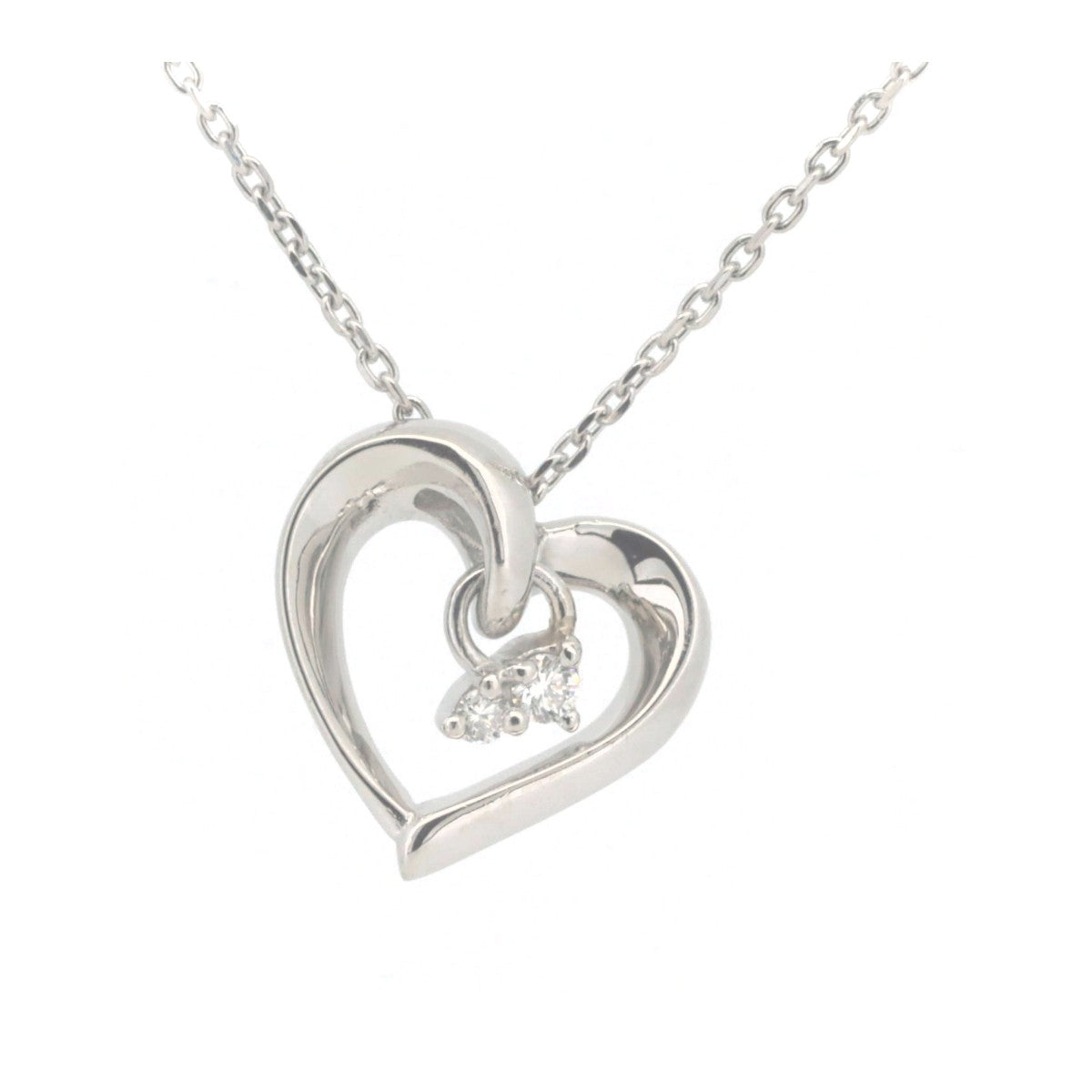 4℃ Heart Motif PT850 Necklace - Elegant 18K Gold Plated Pendant for Women | Perfect for Valentine's Day, Anniversary & Romantic Gifts | Everyday Jewelry & Special Occasions