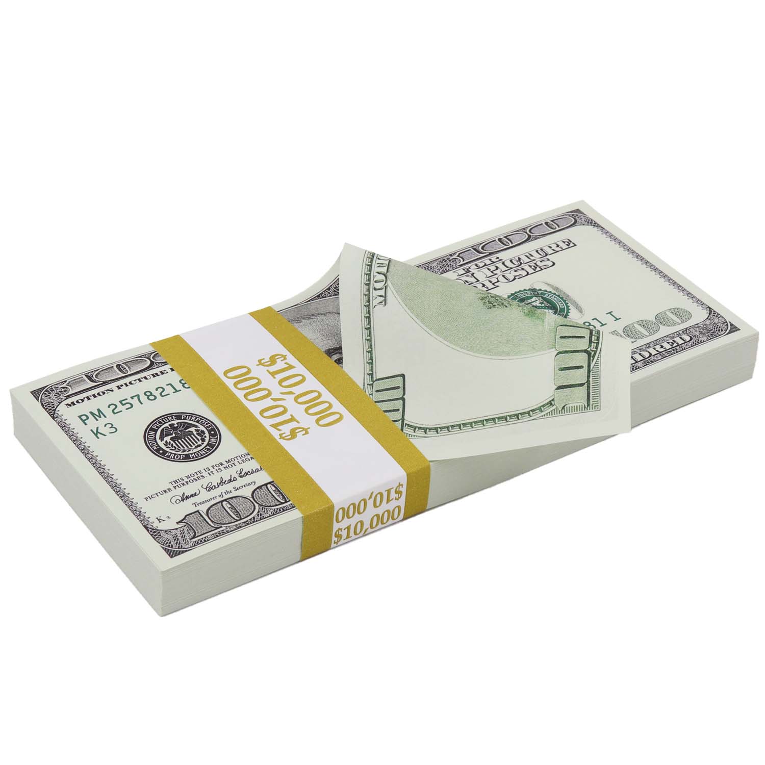 $150,000 Full Print 2000 Series Stacks - Realistic Prop Money for Movies, Videos & Photography - Perfect for Film Sets, Social Media Content and Prank Videos