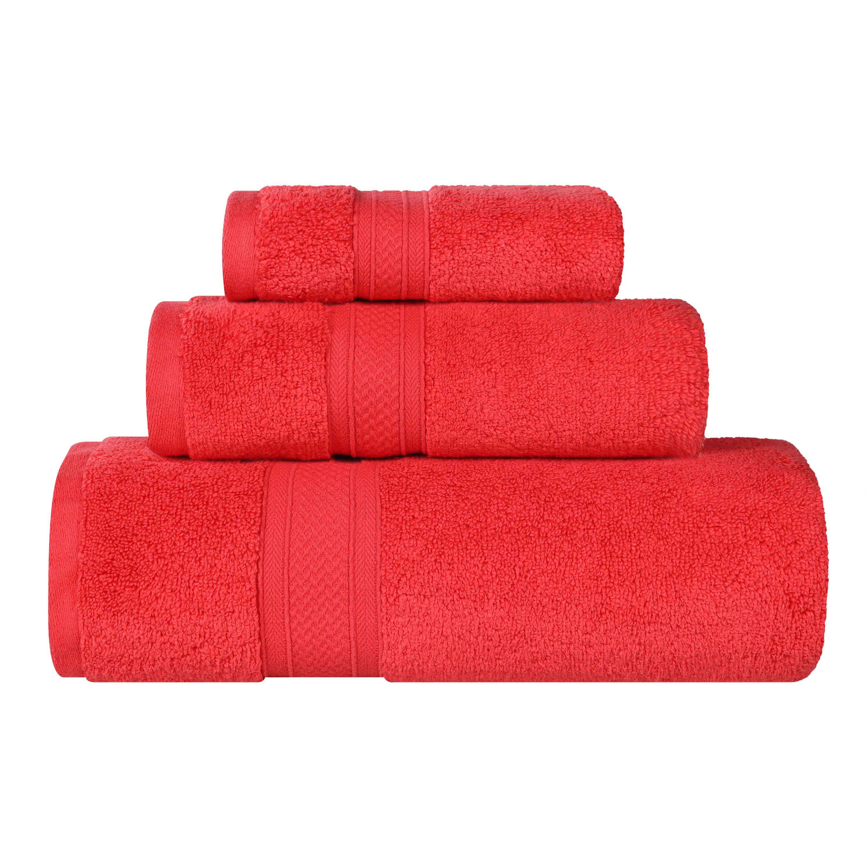Premium 3-Piece Zero Twist Cotton Towel Set - Ultra Soft, Highly Absorbent & Elegant for Bathroom, Spa & Luxury Home Use