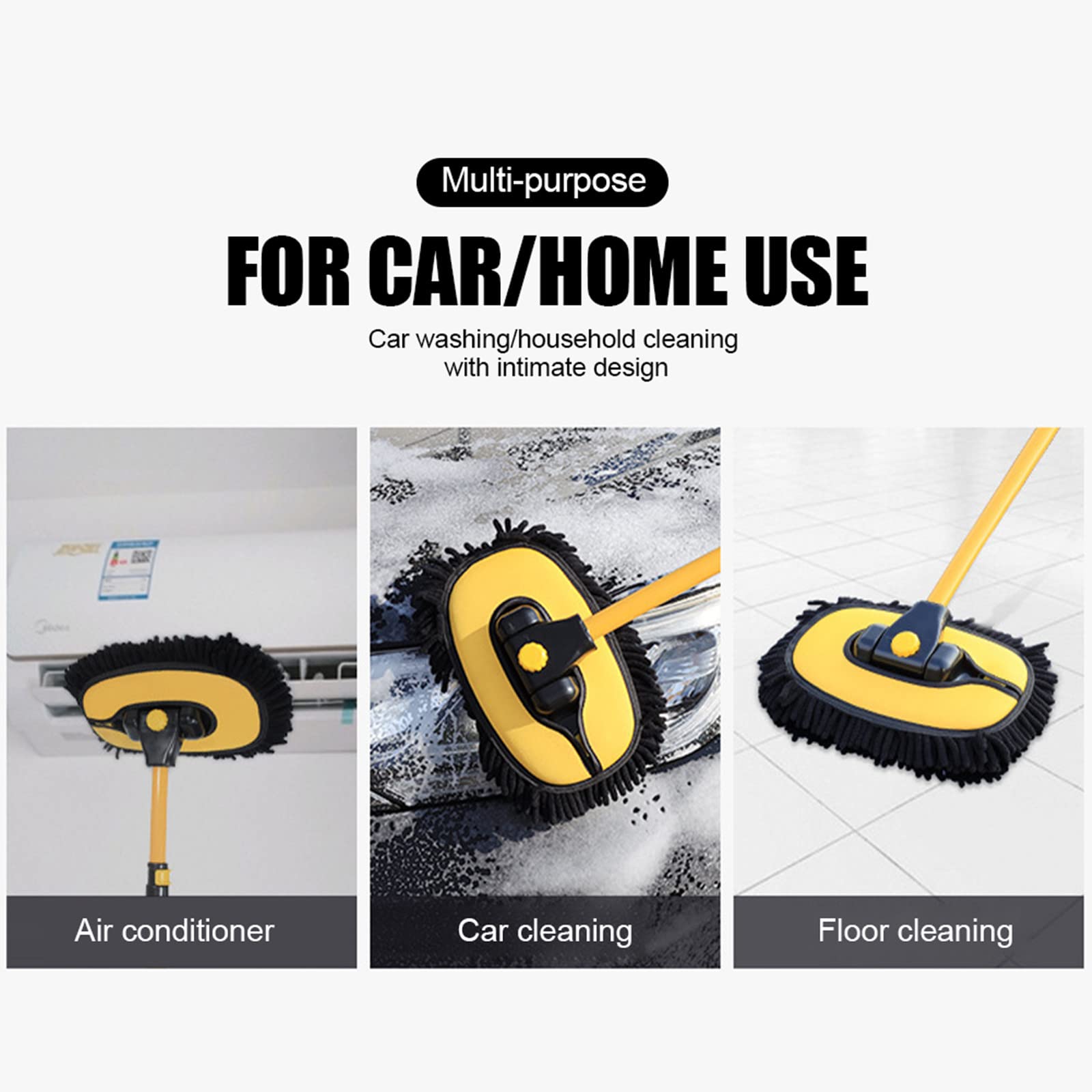 Premium Microfiber Car Wash Brush with 40