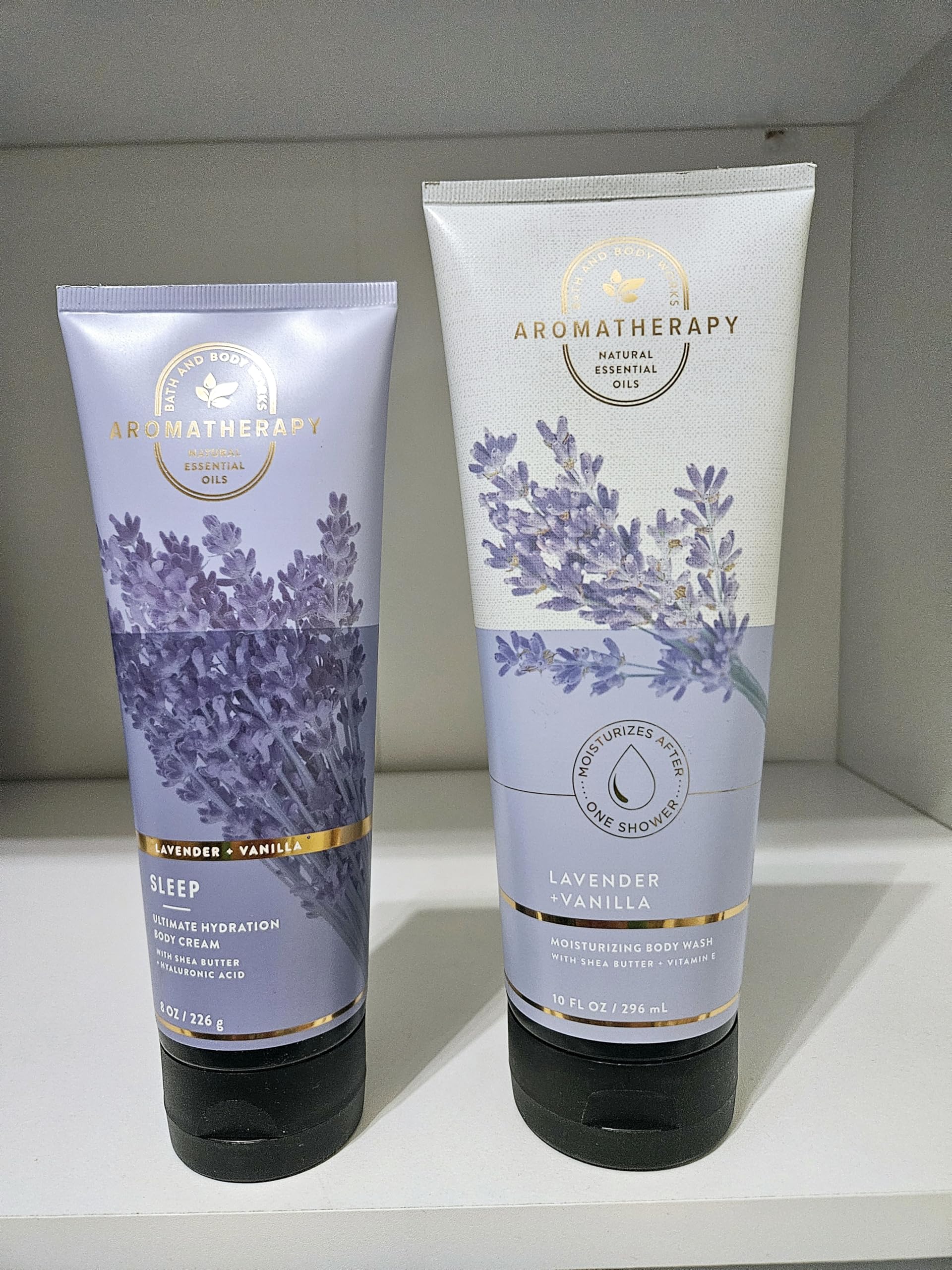 Vanilla & Lavender Aromatherapy Body Care Set - Body Spray, Body Wash, Cream, Oil, Lotion Gift Collection | Relaxing Bath & Shower Essentials for Stress Relief & Self-Care Routine