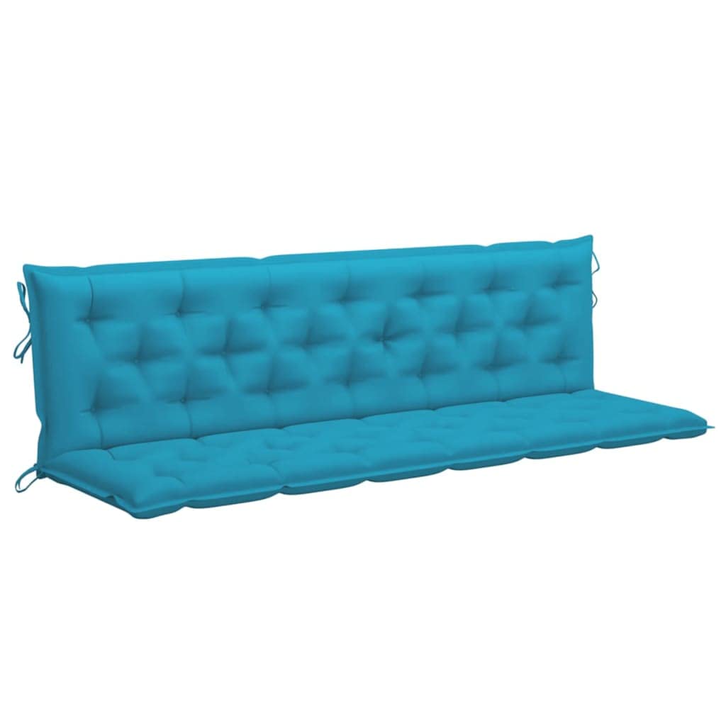 **Waterproof Non-Slip Swing Seat Cushion with Backrest - Light Blue Outdoor Replacement Seat Pad for Patio, Garden & Porch Swing Chairs (78.7