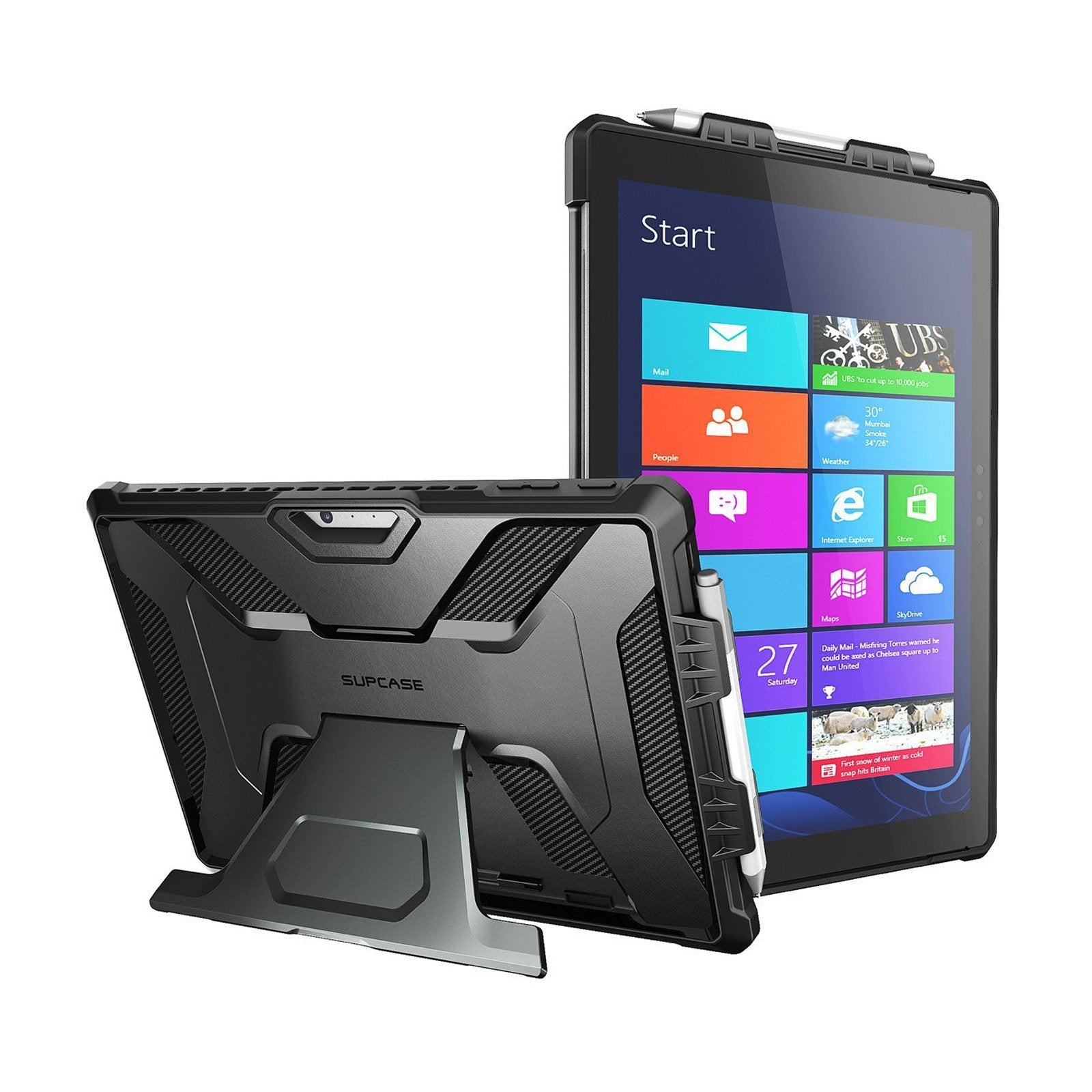 Microsoft Surface Pro Unicorn Beetle PRO Rugged Protective Case - Heavy Duty Shockproof Cover for Business & Travel - Black