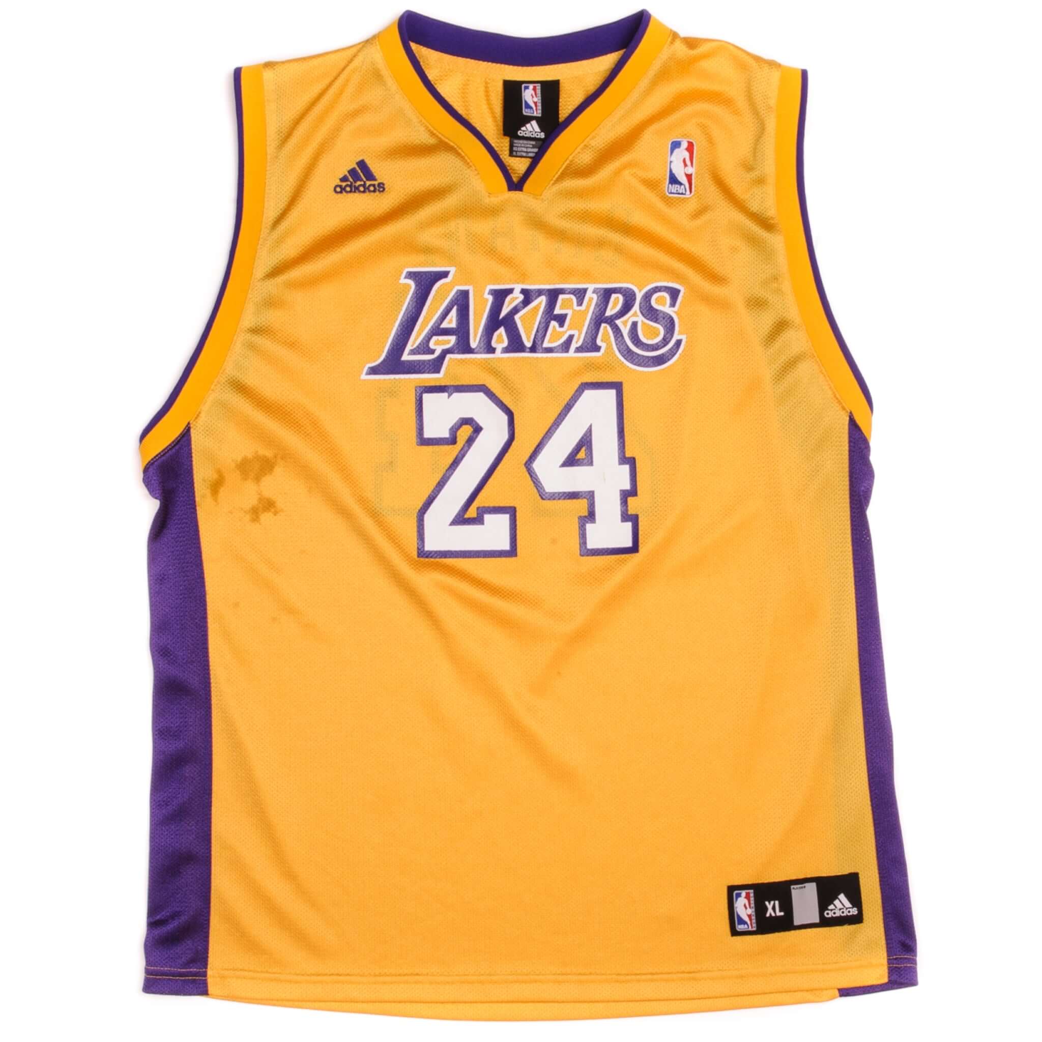 Vintage Adidas NBA Los Angeles Lakers #24 Kobe Bryant Jersey Men's Size XL - Perfect for Basketball Games, Fan Events & Collectibles