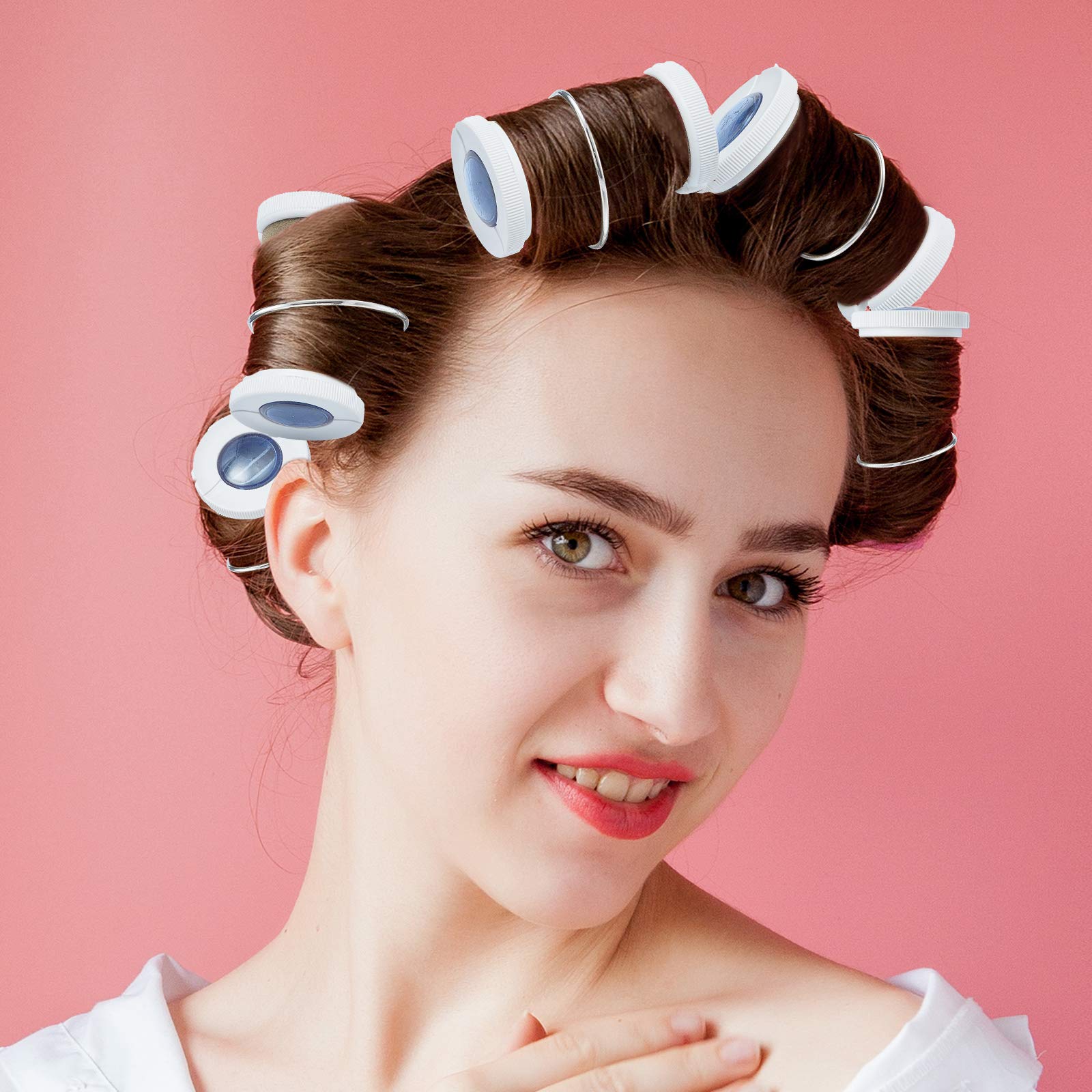 40-Piece Assorted Hot Roller Clips Set - Large, Medium & Small Sizes for Most Hair Rollers & Curlers | Perfect for Salon Styling & Home Hair Care
