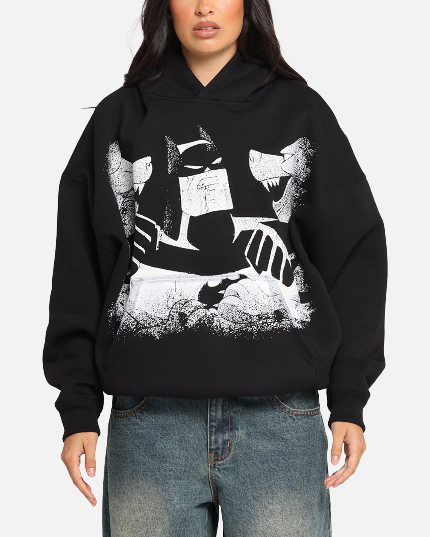 DC Batman The Animated Series Premium Hoodie - Black Superhero Graphic Pullover for Men & Women | Perfect for Cosplay, Comic Con & Casual Wear