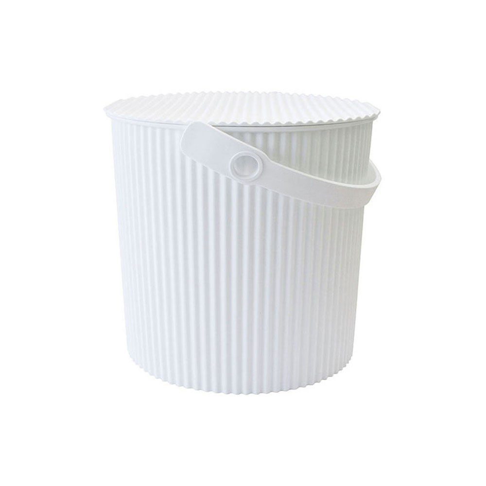 OmnioUtil 8L White Storage Bin with Lid - Multi-Purpose Cleaning & Organizing Container for Home, Kitchen, Bathroom & Office Use