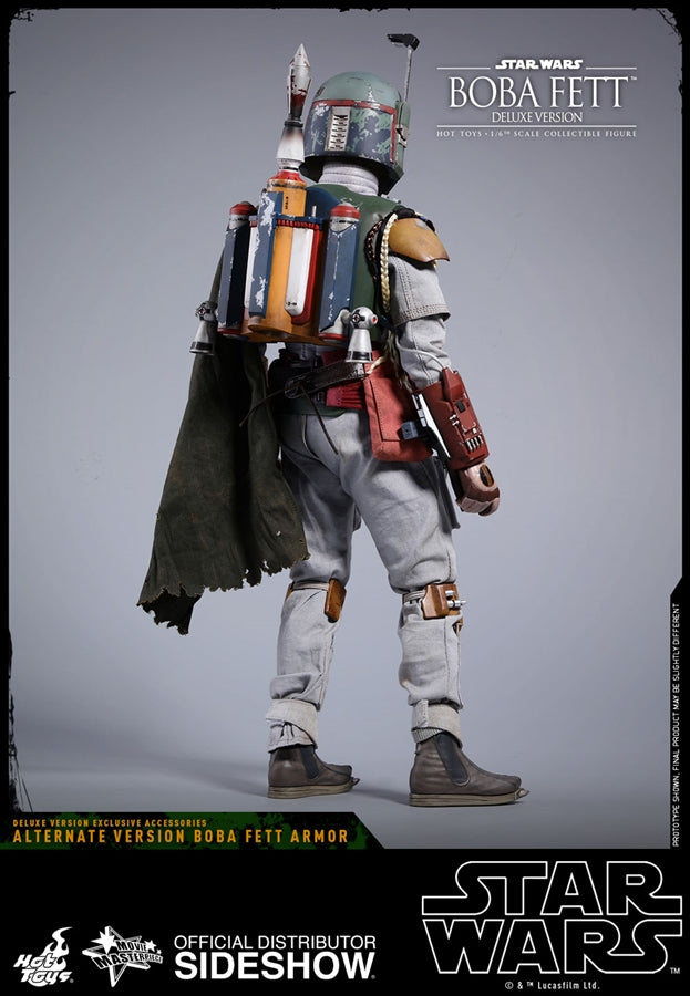 Hot Toys Star Wars Episode V: The Empire Strikes Back Boba Fett Deluxe Version 1/6 Scale Collectible Figure - Perfect for Display, Star Wars Merchandise Collection, and Gift for Fans