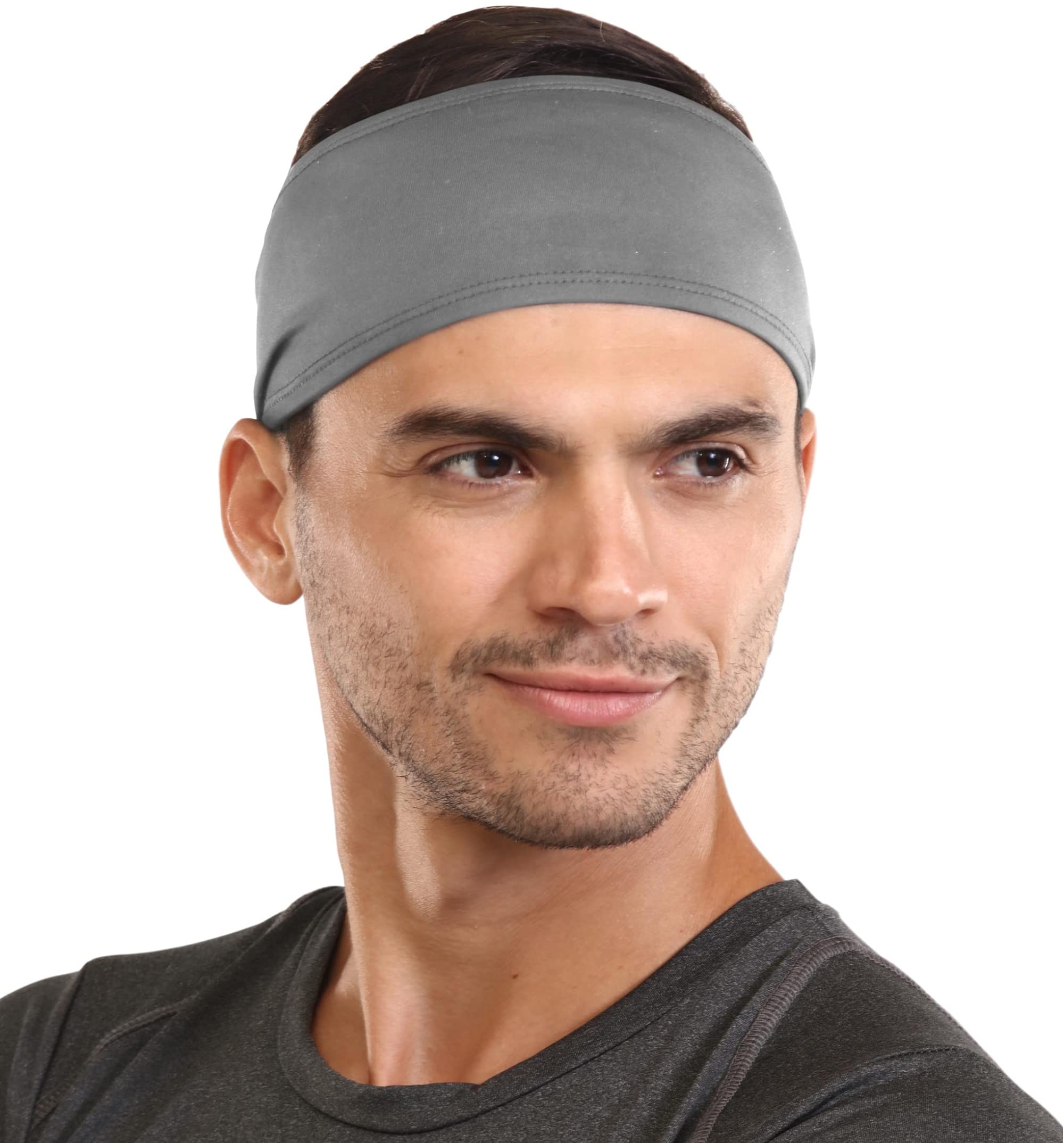 Men's Sweat Headbands - Moisture Wicking Sports Headbands for Workout, Running, Gym, Yoga & Tennis - Stretch Performance Hairbands for Cycling, Baseball, Basketball & Football - Perfect for Active Lifestyles & Sports Enthusiasts
