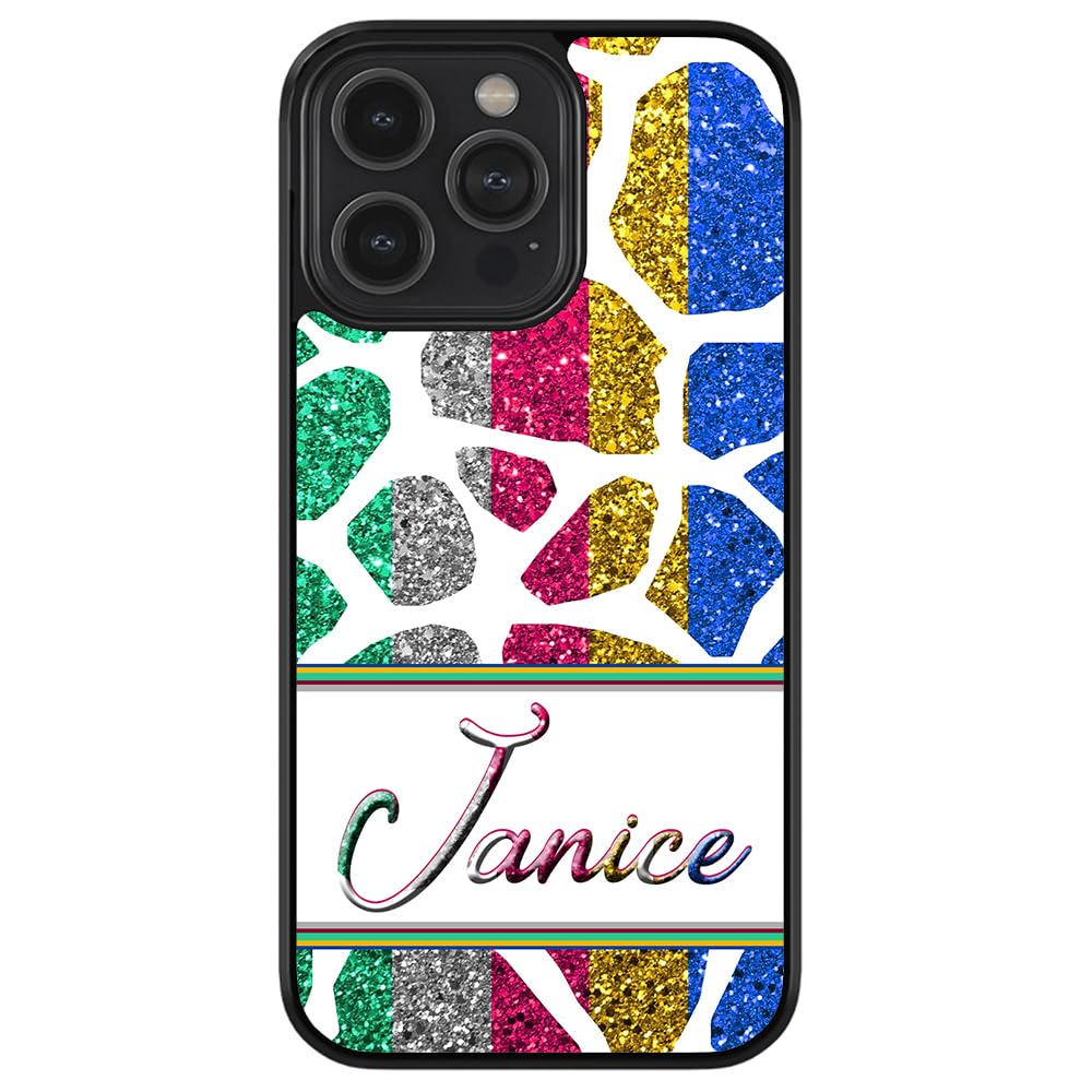 Glittery Sparkle Zebra Pattern Durable Rubber Phone Case for iPhone 16 Pro Max/15 Pro Max/14 Pro Max/13 Pro/12 Pro/11/X/8/7 Plus - Trendy Protective Cover for Everyday Use & Fashion Statement