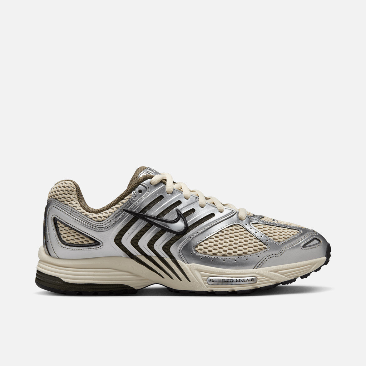 Nike Air Pegasus 2K5 Running Shoes - Light Khaki/Metallic Silver - Men's Lightweight Cushioned Sneakers for Jogging, Gym & Everyday Wear