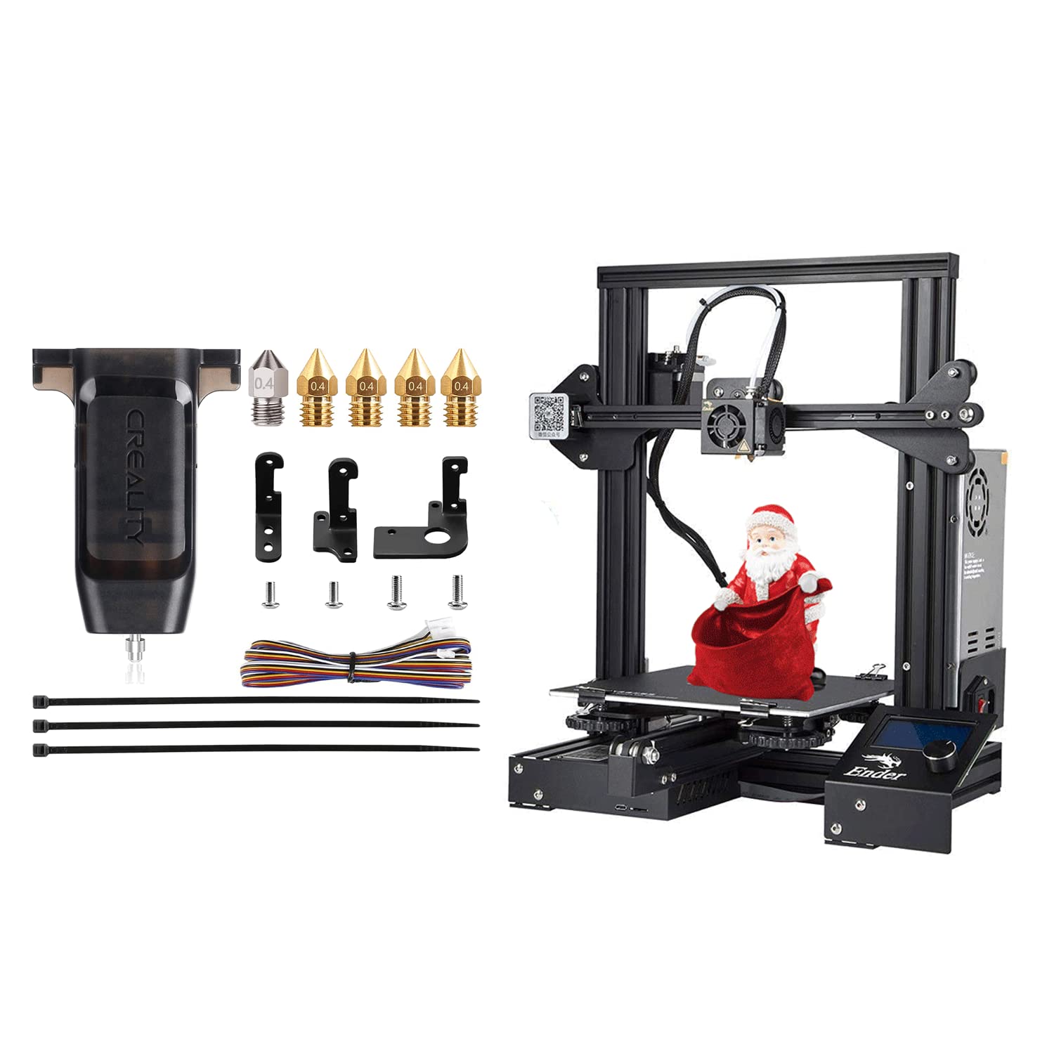 Comgrow Creality Ender 3 3D Printer with CR Touch Auto Leveling Kit - High Precision DIY 3D Printing for Home, School & Hobby Projects