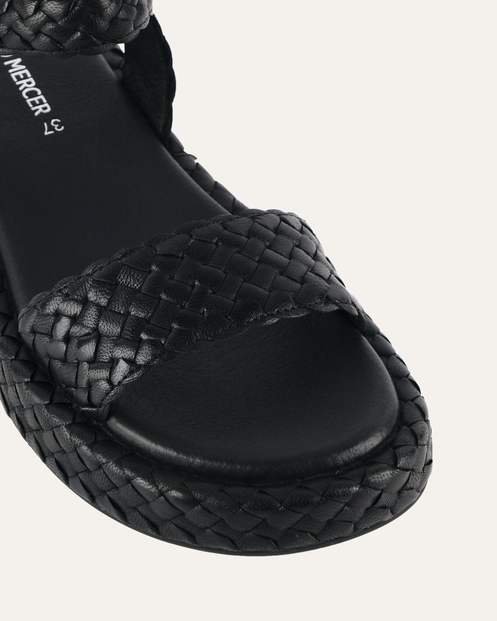 Poppy Flat Sandals for Women - Black Leather Comfortable Slip-On Summer Shoes | Perfect for Beach, Vacation, and Casual Outings